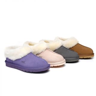 AS UGG Slippers Homey Unisex Sheepskin Slippers