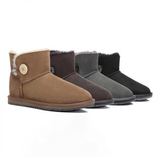 UGG Boots Australia Premium Double Face Sheepskin Mini Button,Water Resistant