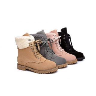 AS UGG Women Fashion Chunky Boots Mina