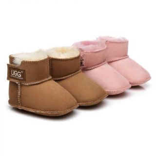 AS UGG Erin Australian Sheepskin Baby Booties Cradle