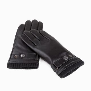 UGG OZWEAR Mens Silver Stud Tab Glove (Touch Screen)