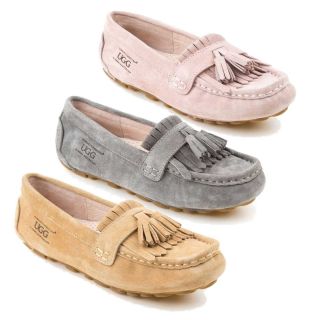 UGG OZWEAR Ladies Rylee Tassel Moccasin Water Resistant Genuine Leather