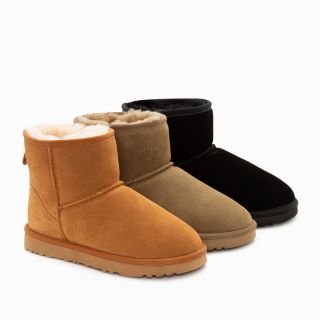 UGG OZWEAR Ugg Boots Genuine Australian Sheepskin Unisex Mini Classic Suede